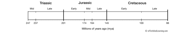 Blank Geologic Time Scale for Dinosaurs